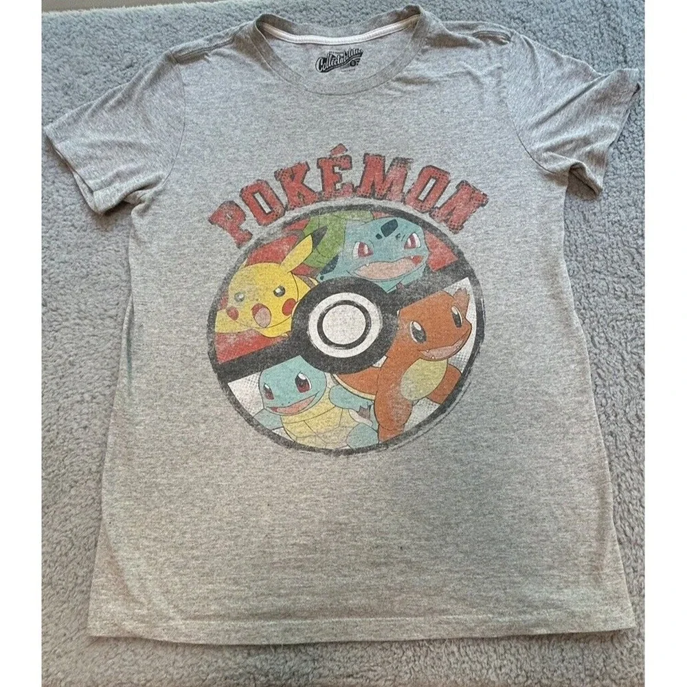 Old Navy Collectabilitees‎ Boys T- Shirt Size XL/TG Gray Pokemon Tee
